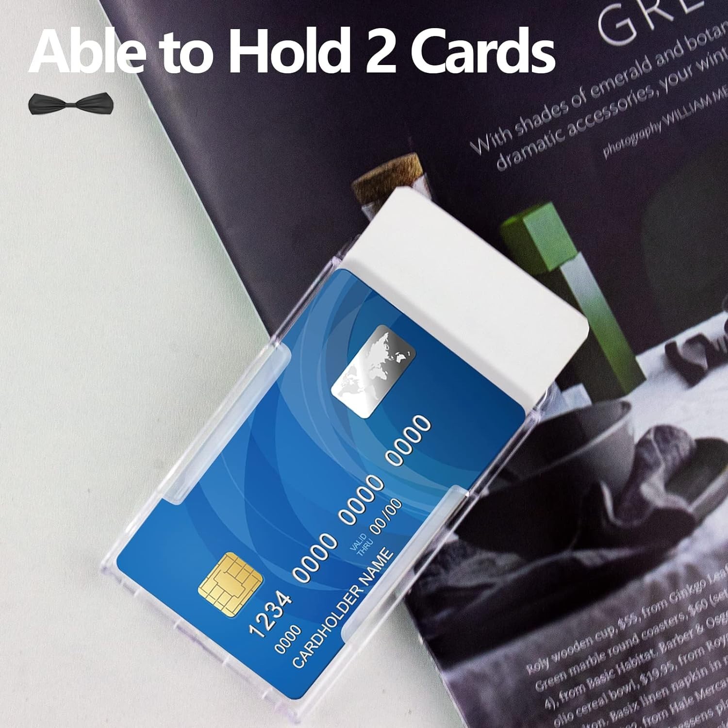 ID Badge Holder Heavy Duty PC Material High Clear Holds 2 Cards Suitable for All