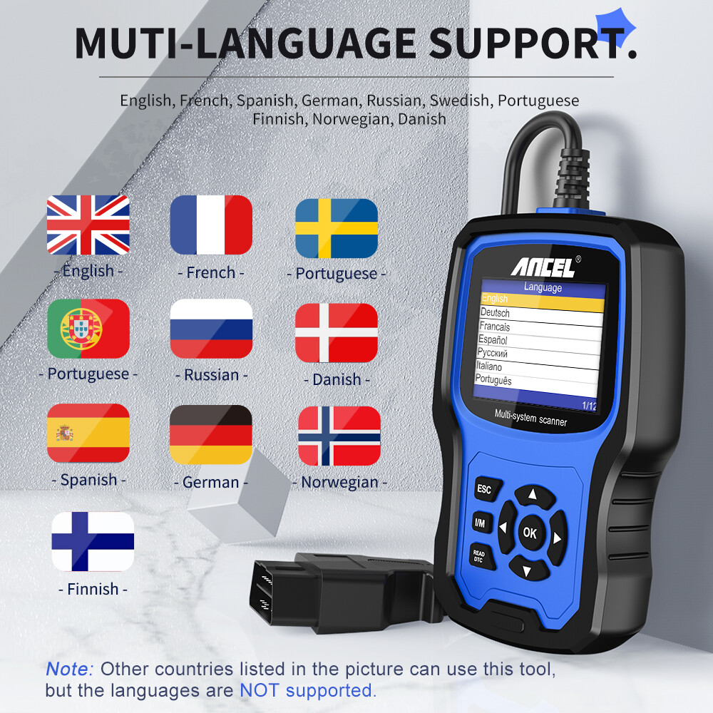 ANCEL BM700 Fit for BMW/Mini/RR OBD2 Scanner Full System Diagnostic Code Reader