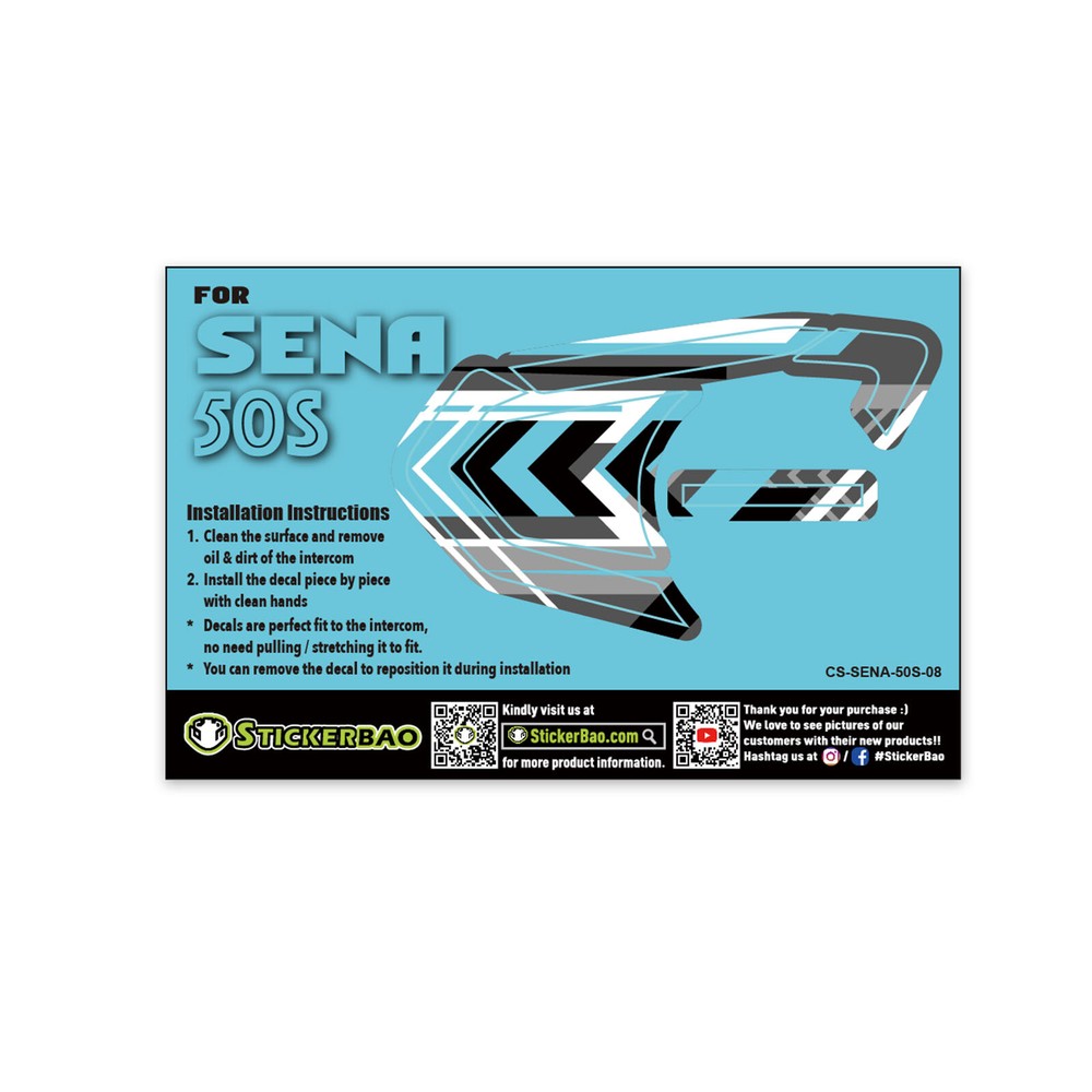 Arrow Device Surface Sticker For SENA 50S Intercom x1