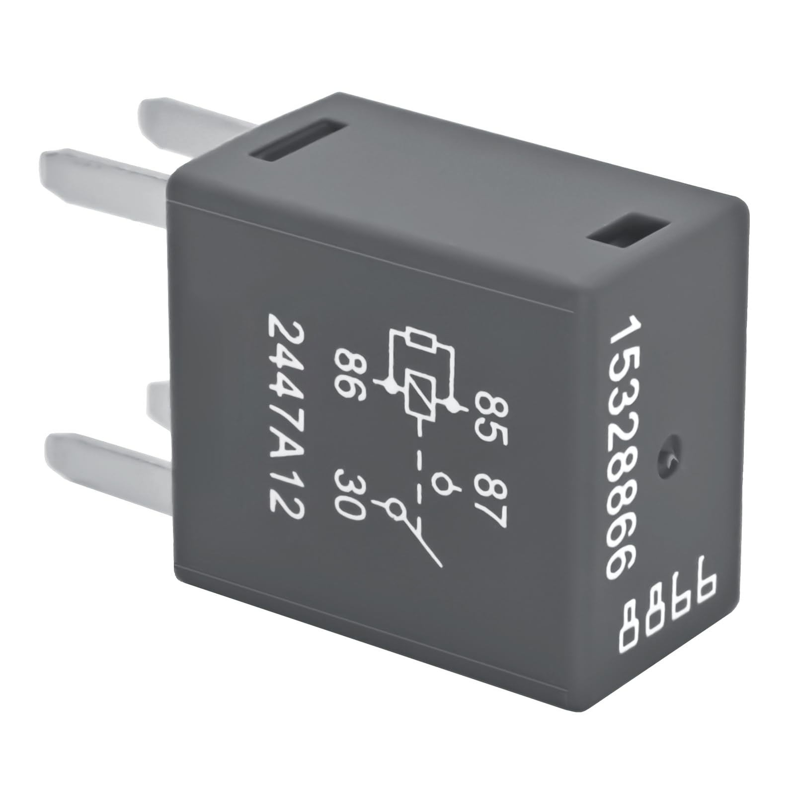 15328866 Automotive Relay (Pack of 2), 12VDC 20A 4 Terminal Multi-Use Relay...