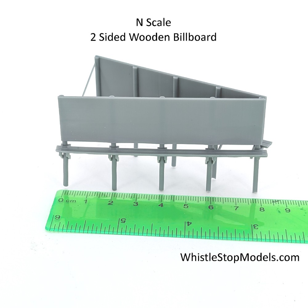 HO Scale 2 sided Old 40ft Billboard