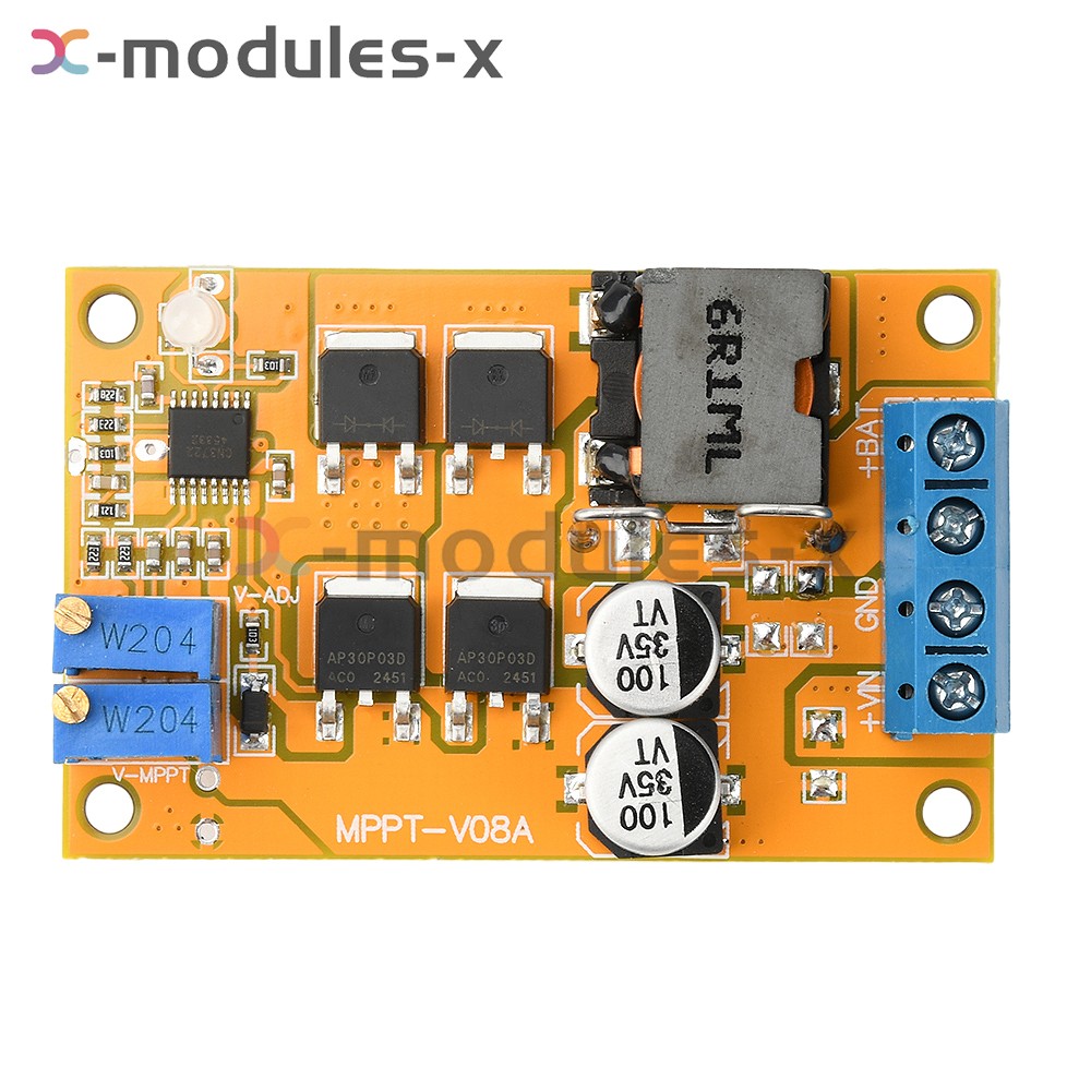 100W 5A MPPT Solar Panel Regulator Controller Battery Charging Switch DC 8-28V