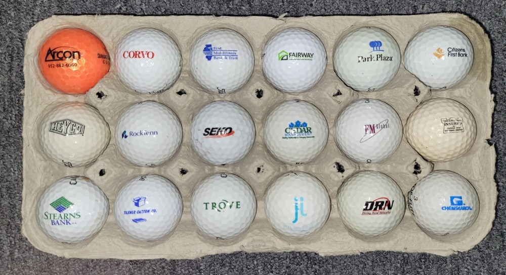 18 Logo Golf Balls