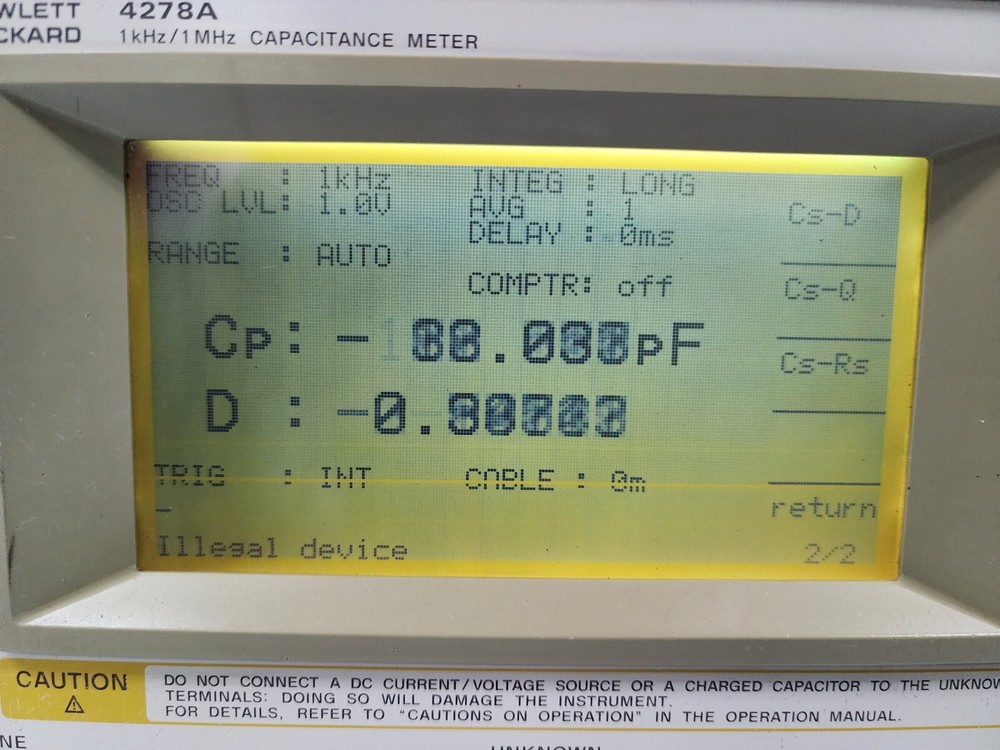 HP 4278A 1 kHz/1 MHz Capacitance Meter
