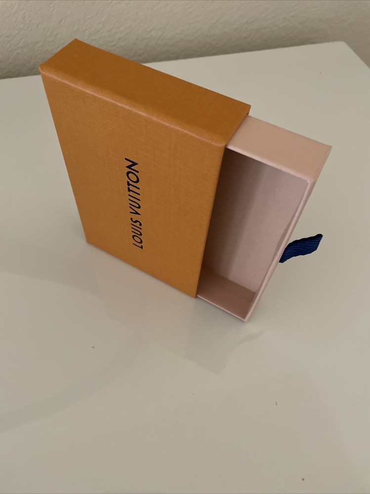 Authentic Louis Vuitton Empty Orange Box Pull Drawer(5.5”x3.5”x1”)