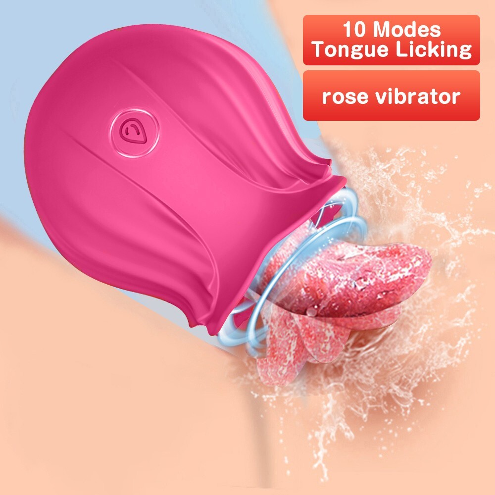 Rose Licking Vibrator Clit Sucker Dildo Women G-Spot Massager Sex Toys for Women