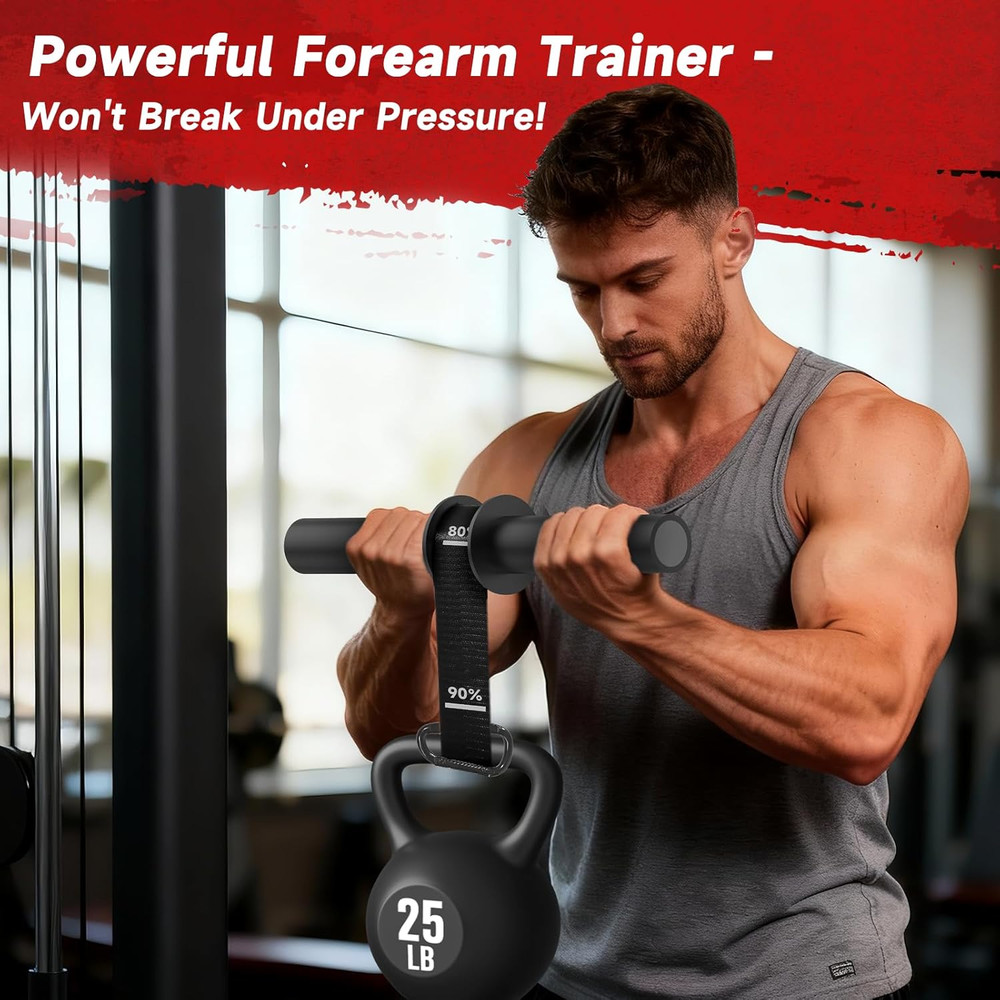 Adjustable Wrist Roller Forearm Trainer for Grip Strength and Workouts