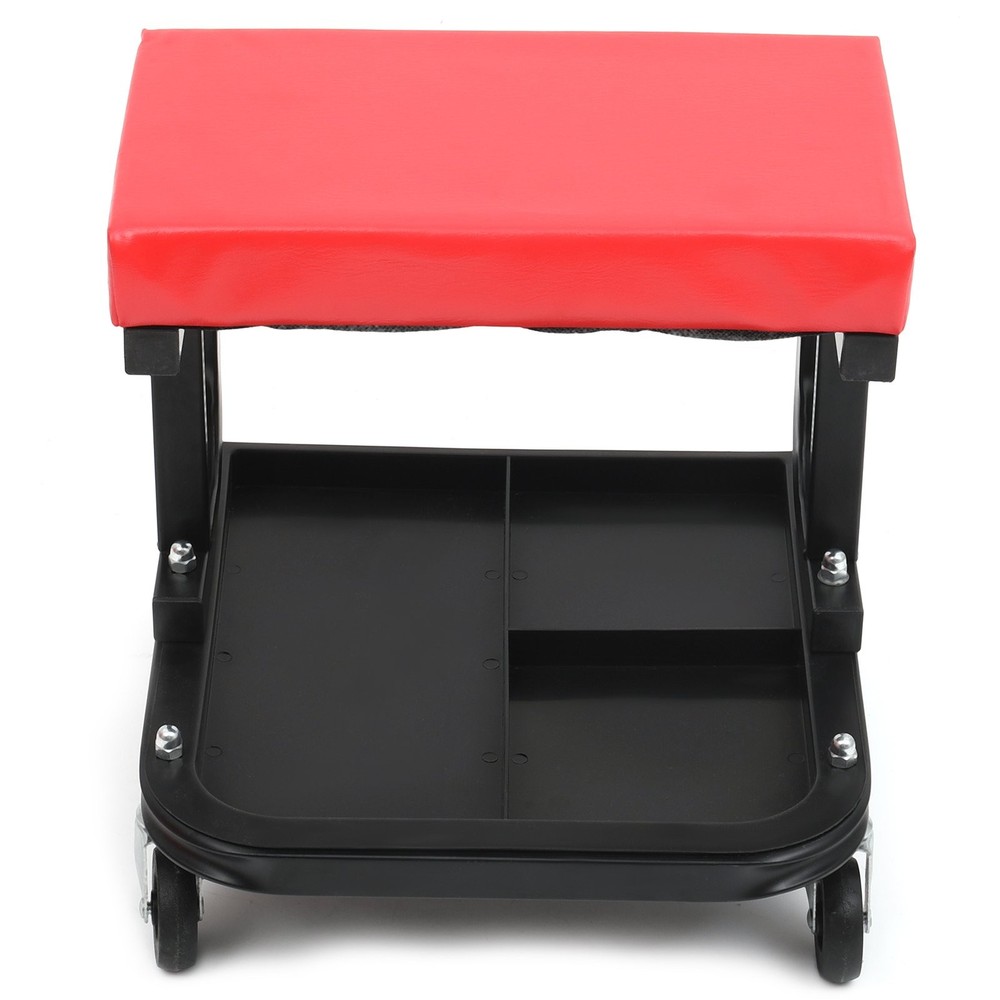 Rolling Mechanic Seat Garage Tool Box Creeper Chair Work Stool