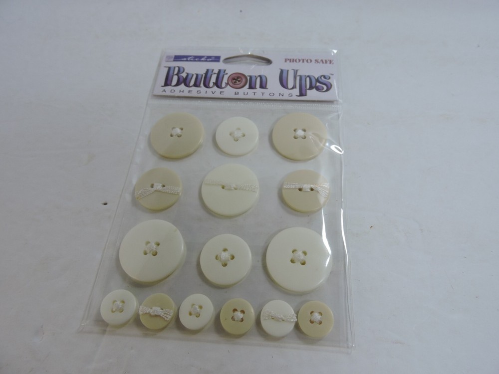 Sticko Button Ups Adhesive Buttons 5 packages different colors