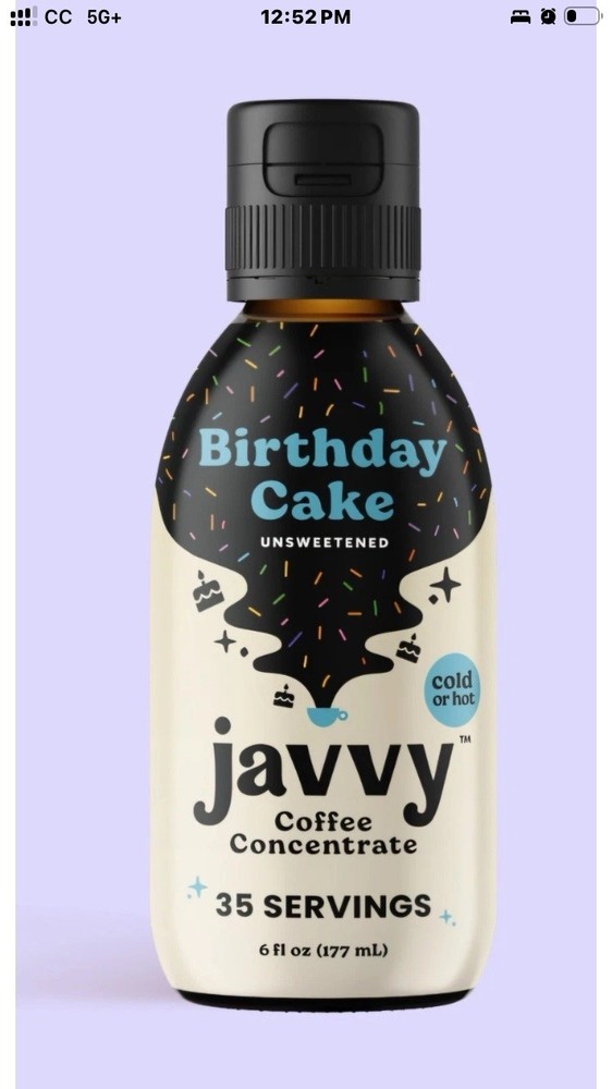 Javvy Coffee Concentrate Birthday Cake