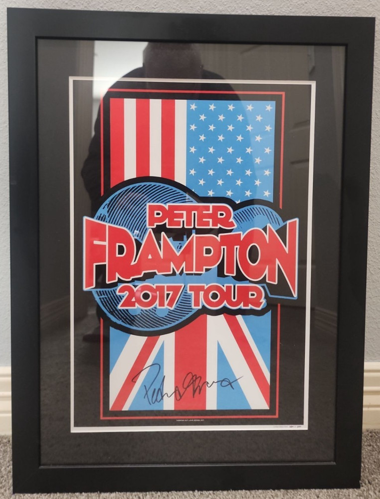 PETER FRAMPTON SIGNED AUTOGRAPH 12X18 CONCERT TOUR POSTER - LIMITED PRINT OF 500