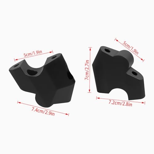 Motorcycle Handlebar Risers Clamp CNC Handle Bar Mount Clamps Black sliver