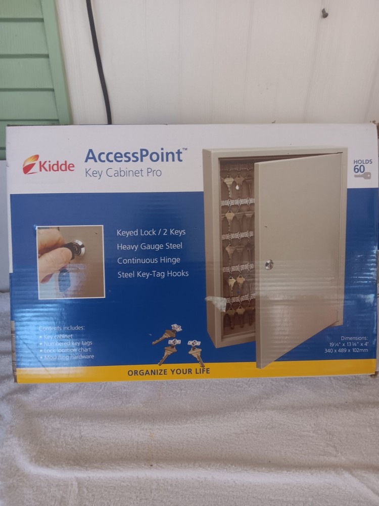 KIDDE 1802 Key Control Cabinet,60 Keys,Digital 40CH39