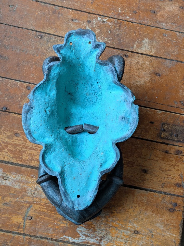Large Gothic Devil Satyr Demon Gargoyle Cast Iron Medieval Door Knock Knocker