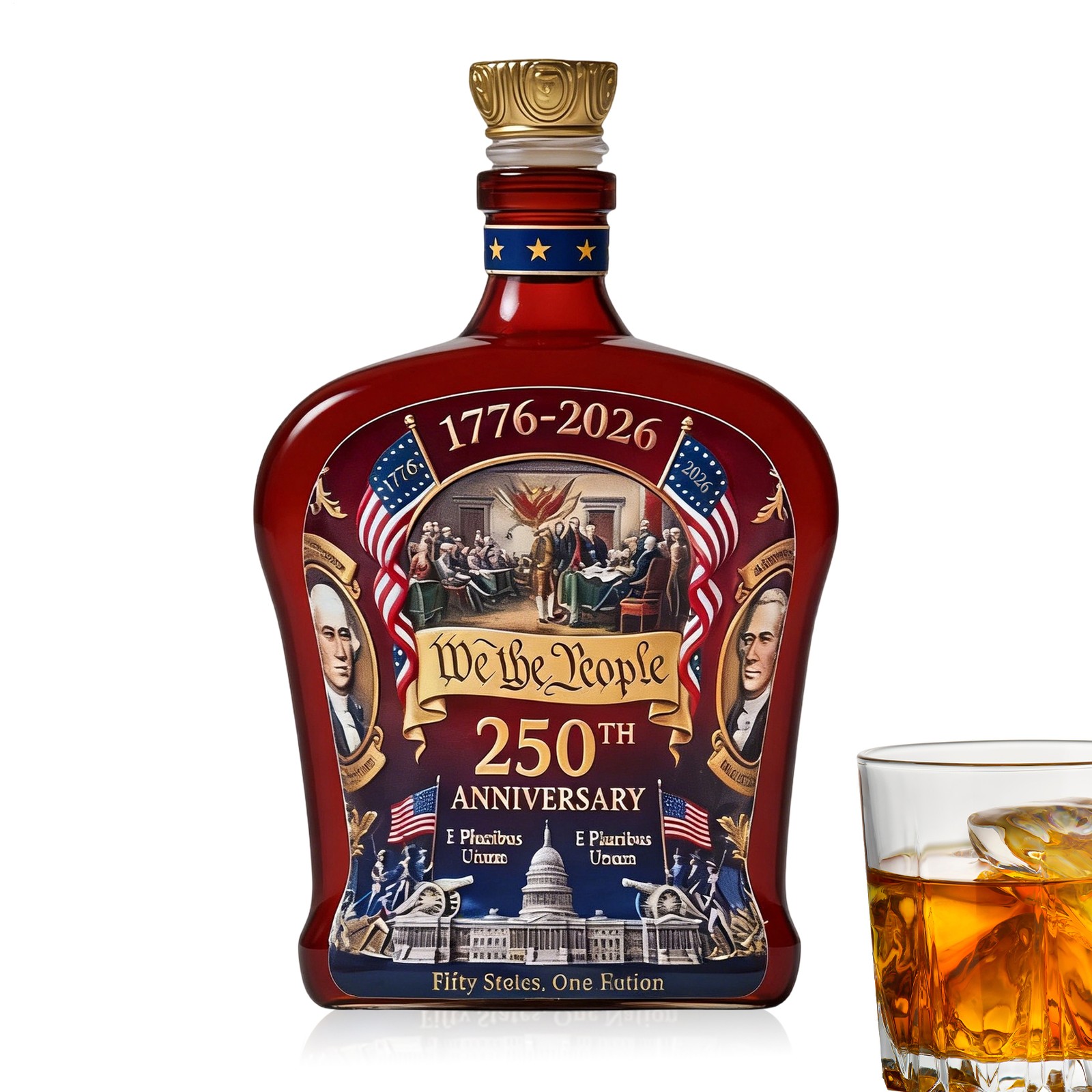 Whiskey Bottle America Us 250Th Anniversary We The People 2026 Whiskey Bottle