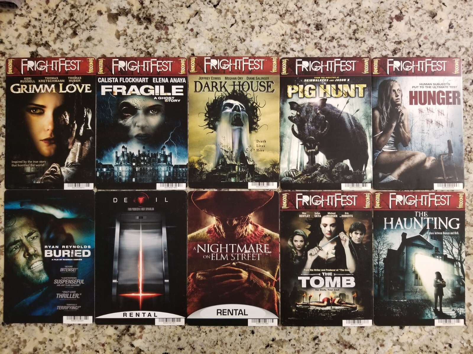 💀(1) One HORROR MOVIE Mini-Poster/Rental CARD🔥DEVIL (ONLY)