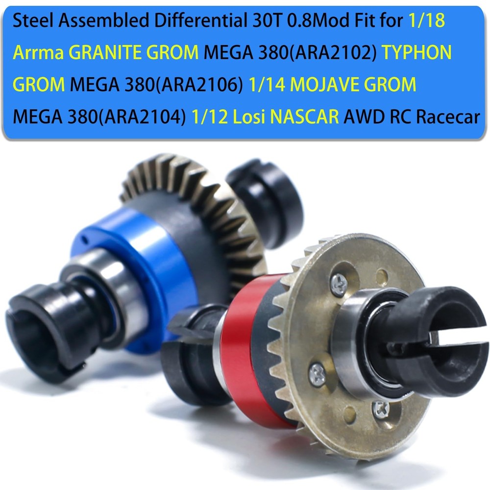 Assembled Differential 30T 0.8Mod Upgraded Part 1pc, Replace for ARA311177, Stee