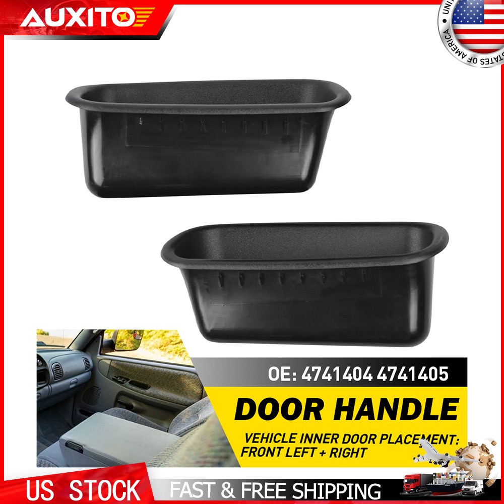 2PCS for 1994-2001 Dodge Ram 1500 2500 3500 Front RH LH Door Pull Handle Cup