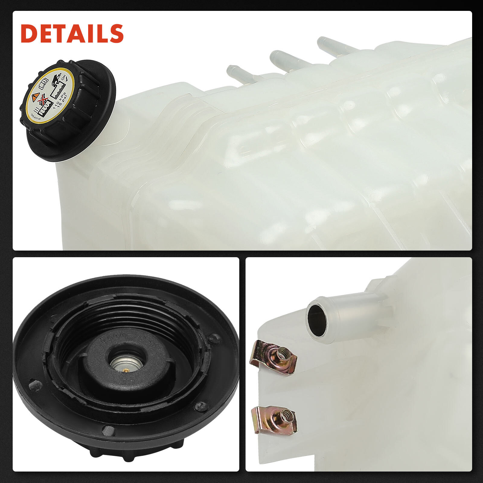 Coolant Reservoir with Cap for International Harvester LT625 Base 2017 2018-2019