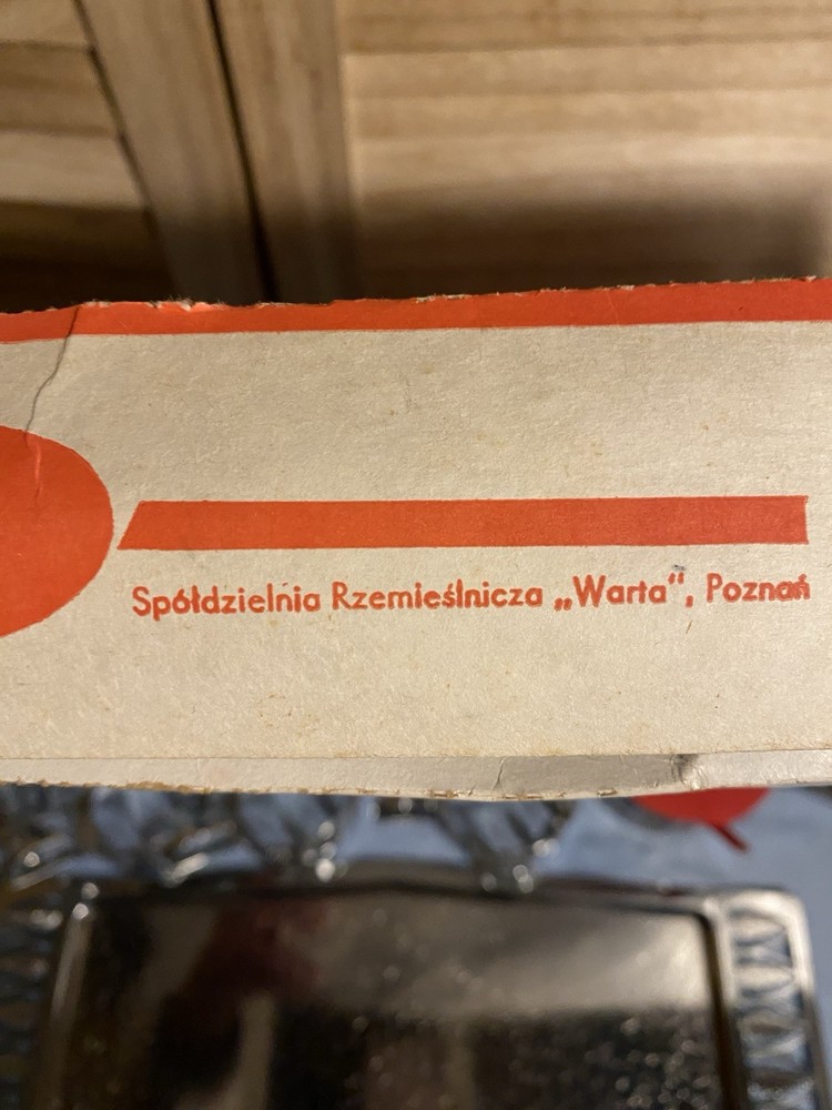 Vintage Polish Silver Metal 14 Piece Serving Set Tray, Cup Holders Sugar Bowl