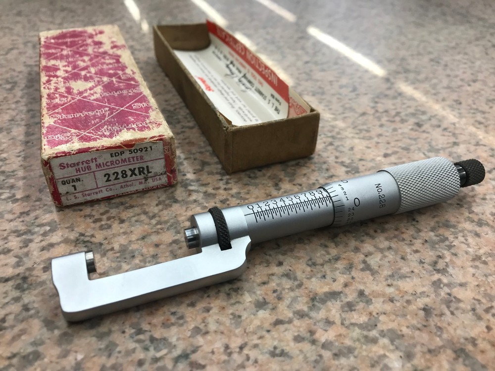 Starrett No. 228XRL Hub Micrometer