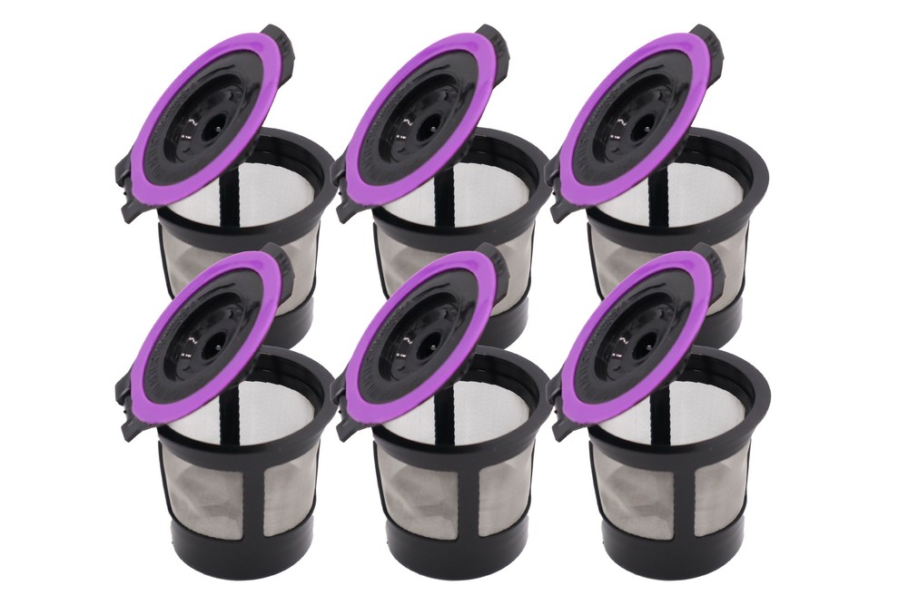 Blendin 6 Single Reusable Coffee Pod Filters, Compatible with Keurig 1.0 K Cup