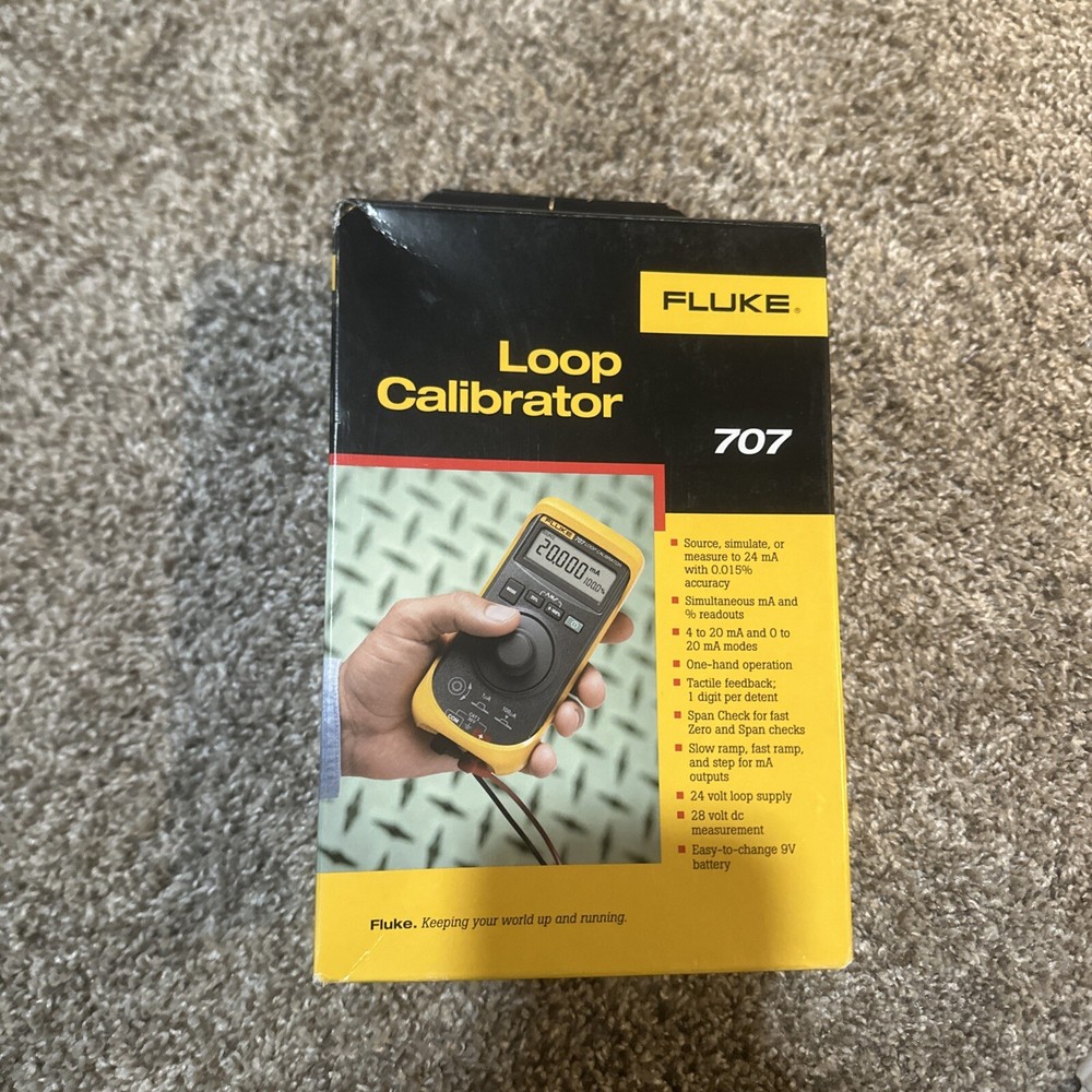 New Fluke 707 Current Loop Calibrator with Quick Click Knob.