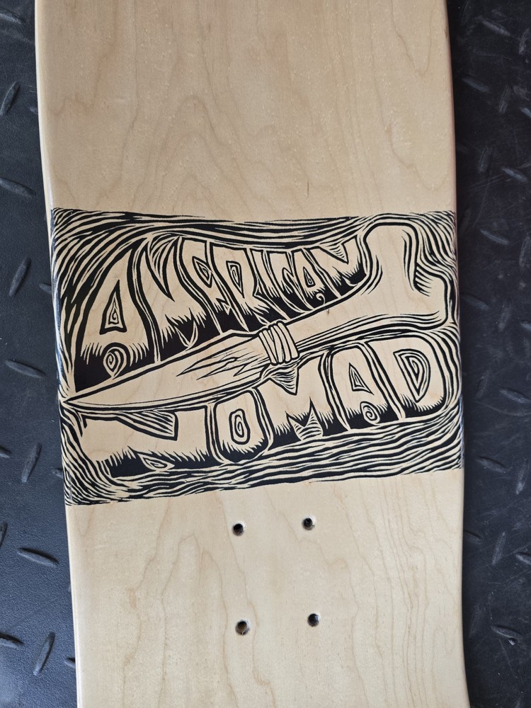 American Nomad Skull Skateboard Deck