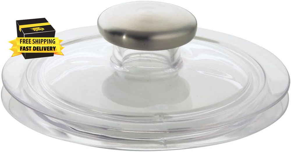 Forma Kitchen Sink Drain Stopper - Clear/Brushed ⭐️⭐️⭐️⭐️⭐️