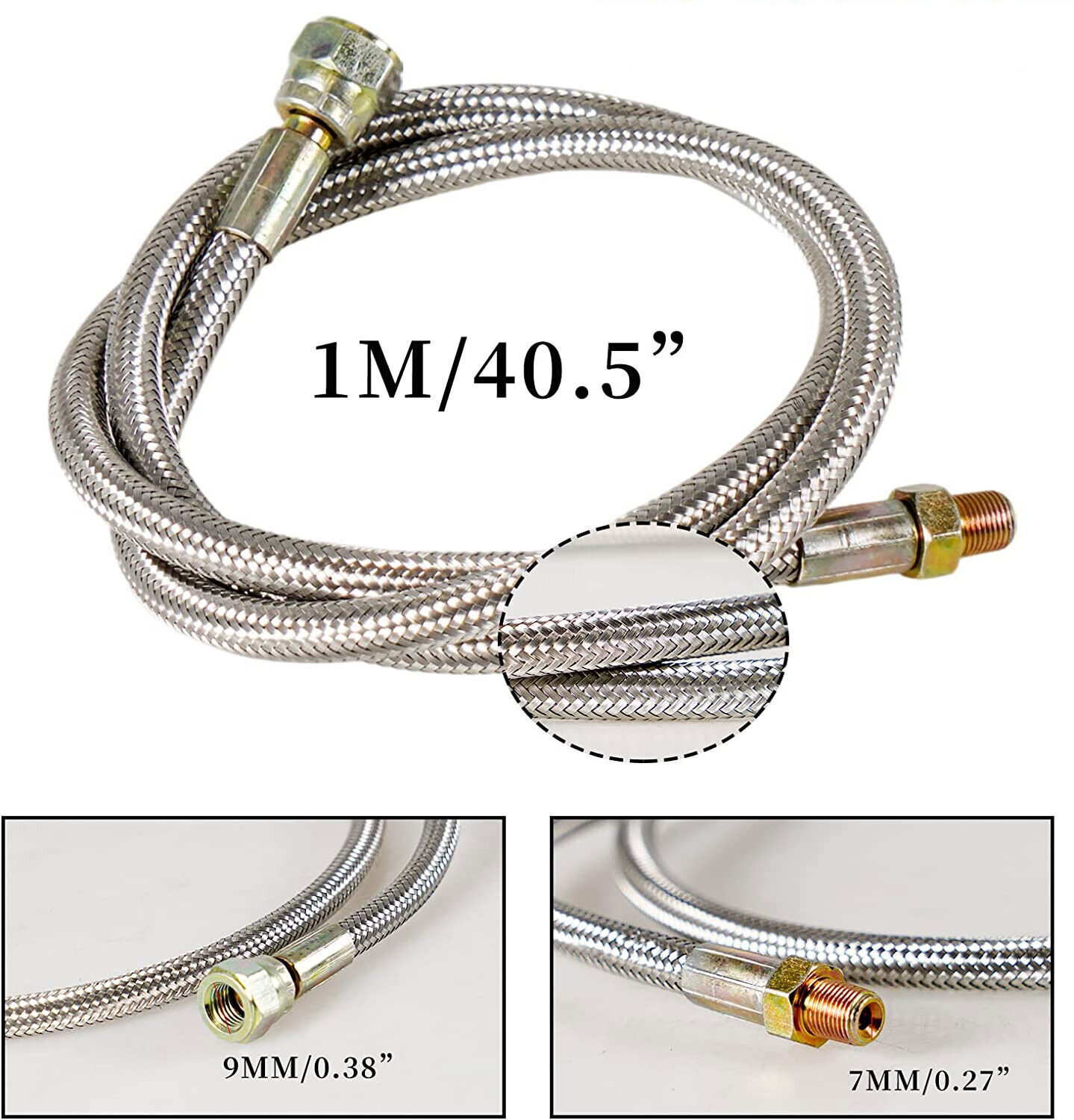 Oil Feed Line+10AN Oil Drain Return Fitting Kit For Turbo T3 T4 T6 GT45 T04E T66