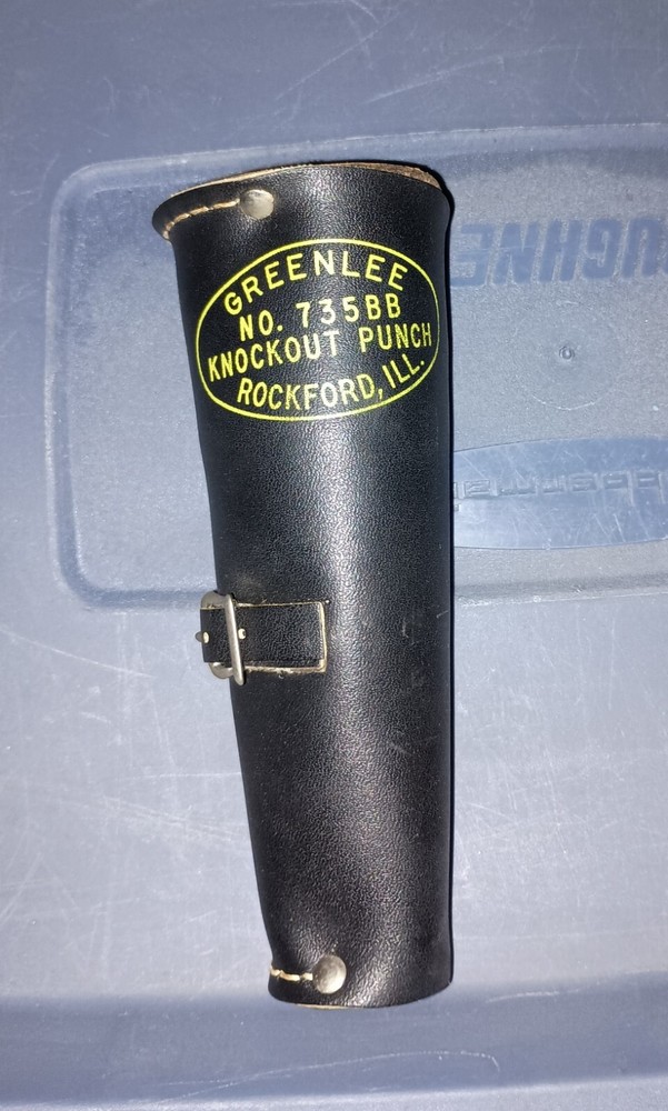 Greenlee 735BB Knockout Punch Set With Leather Case