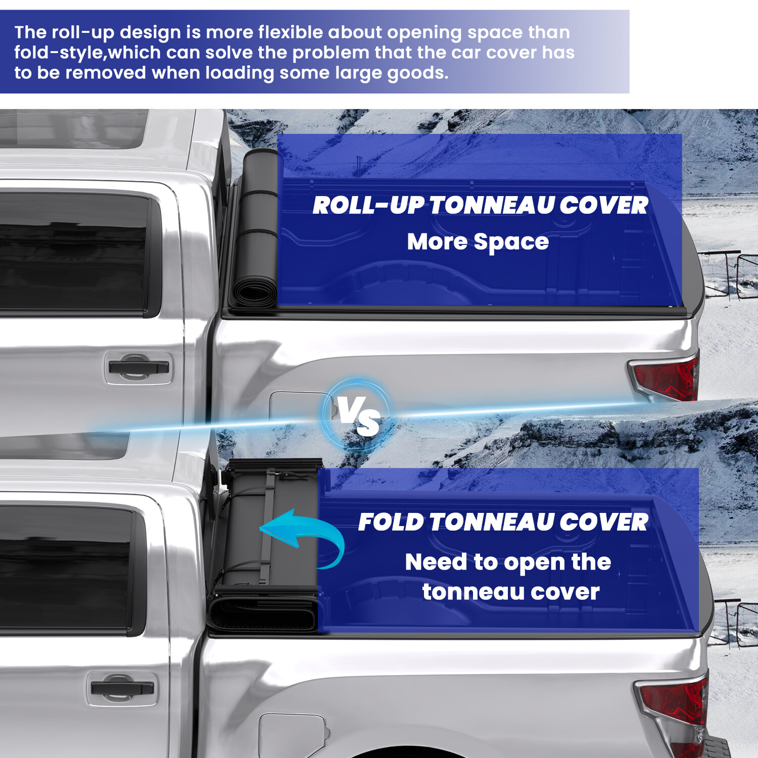 New 5.5FT Tonneau Cover For 2015-2025 Ford F150 F-150 66" Truck Short Bed