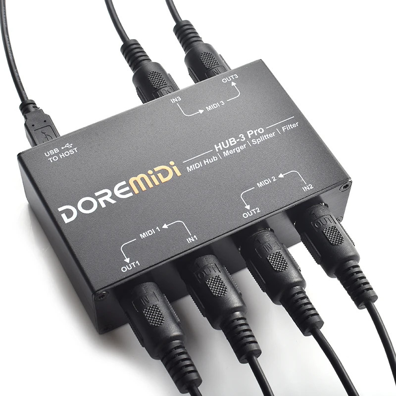 Elevate Your Music Setup: DOREMiDi MIDI HUB-3 Pro Connectivity Solution