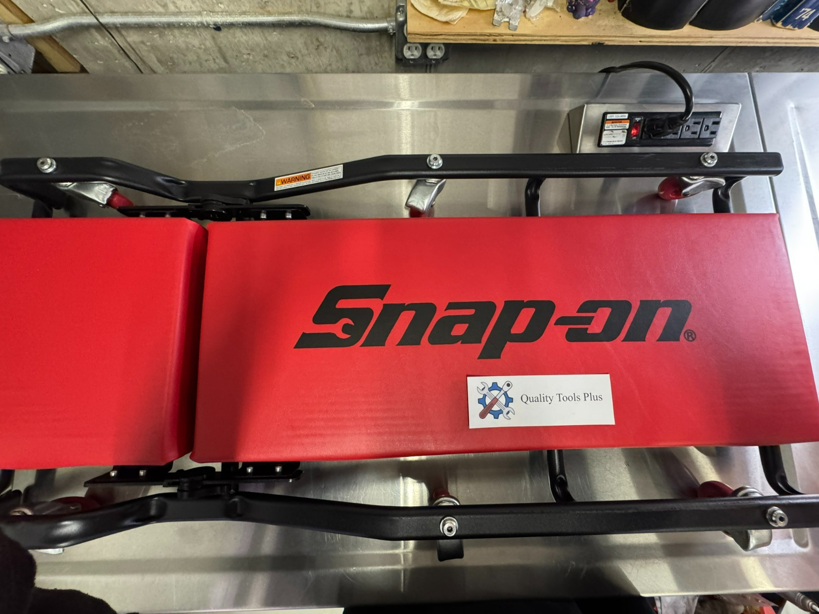 Snap-On NEW JCW67R Flat-Oval Adjustable Creeper Red