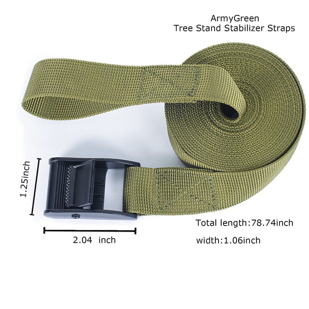 WILLWIN Tree Stand Stabilizer Straps, Accessories, Large, Green