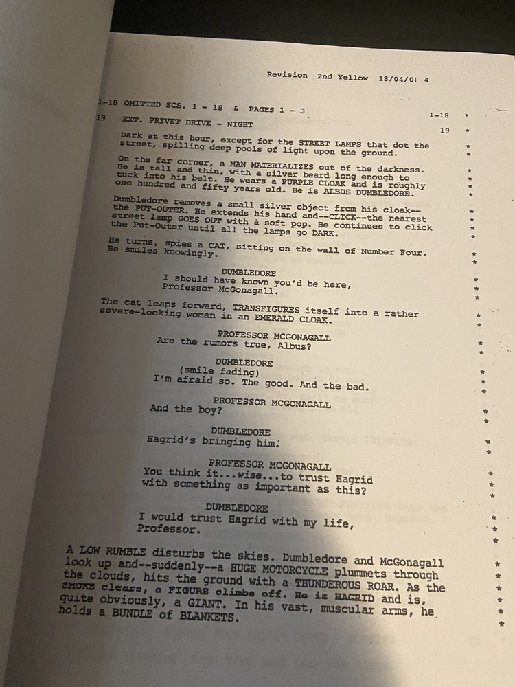 Warner Bros.™ HARRY POTTER SERIES Complete Collection SCREENPLAY Full Script Set