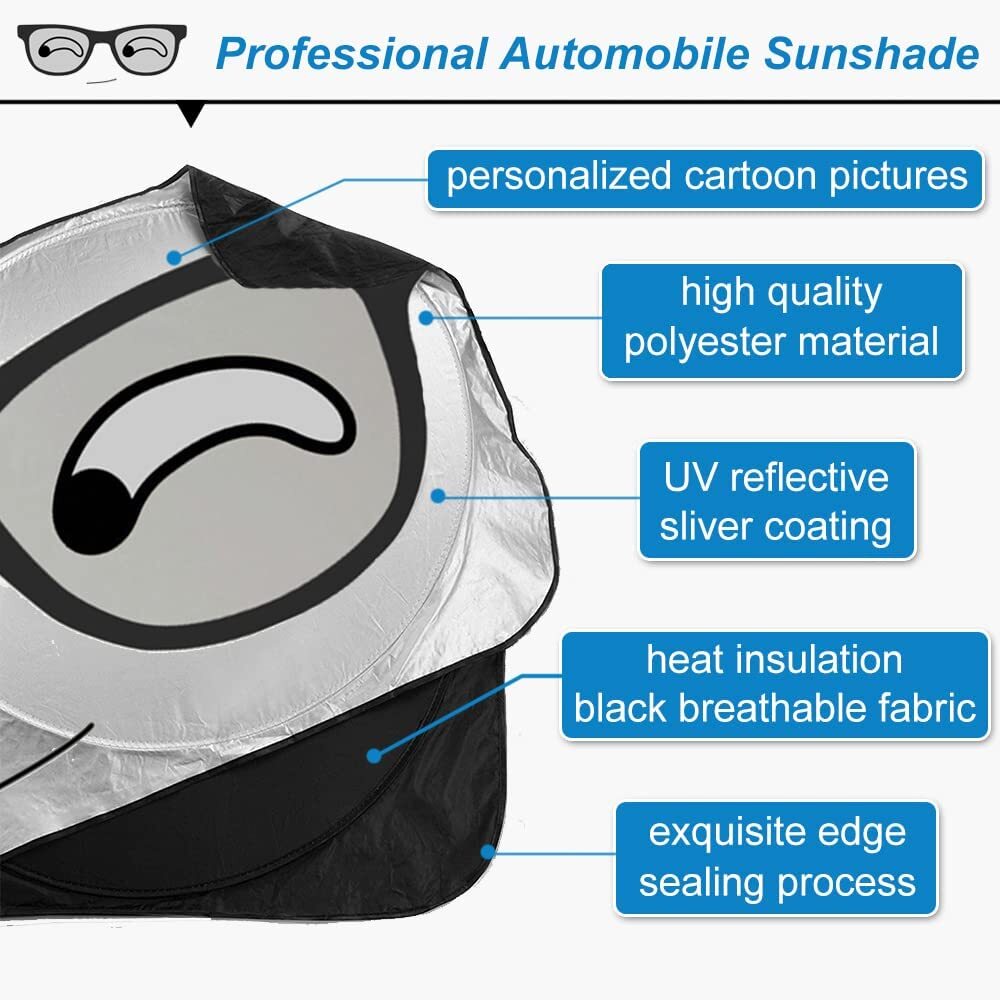 Foldable Car Windshield Sun Shade Visor Auto Front Window UV Block Shield Cover