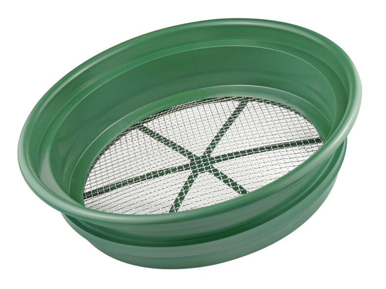 Pack Of Two 1/4 " CLASSIFIER SIFTING PAN SCREEN EARTH SIFTER STACKABLE