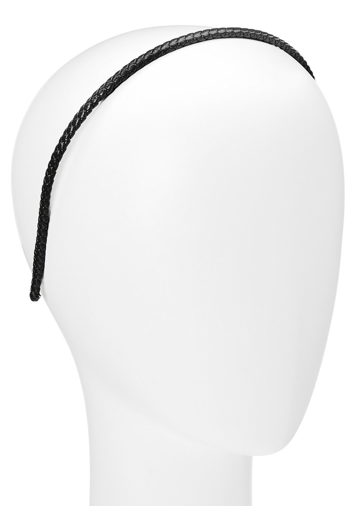 Braided 1/4" Headband - Black