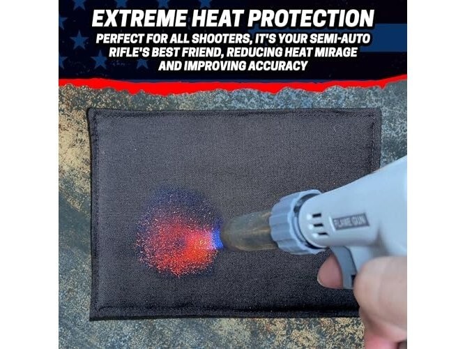 Suppressor/Silencer Cover BLACK 6 inch Non-Slip MAD USA Made