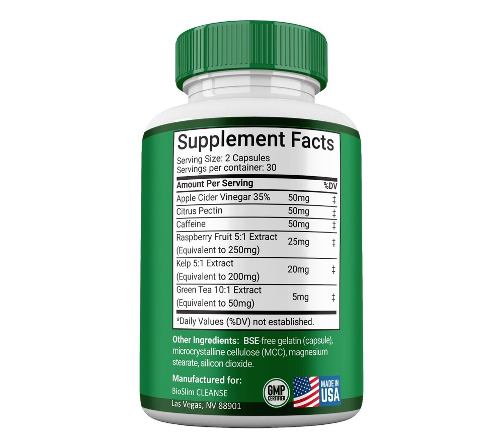 BioSlim Capsules, Advanced Formula, Bio Slim Cleanse Supplement (10 pack)