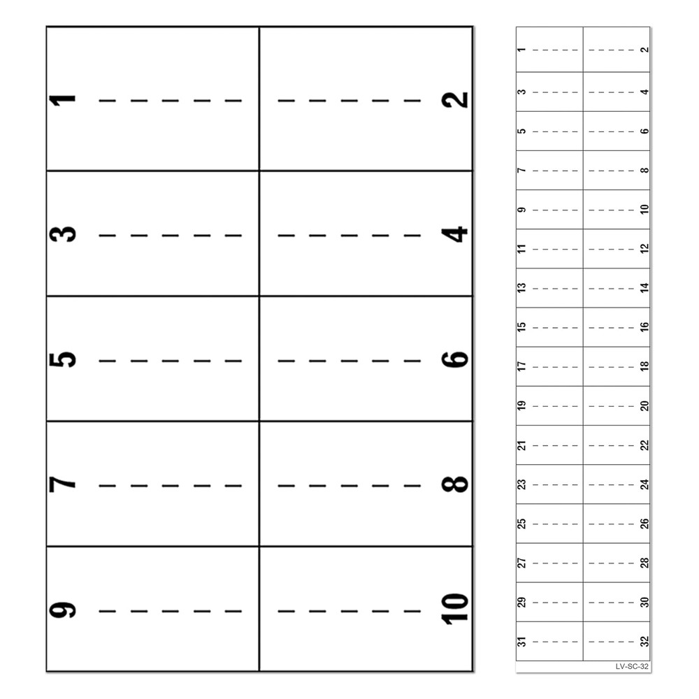 32 Circuits 2 Pack Vinyl Replacement for Square D Schnider Homeline Electrical C