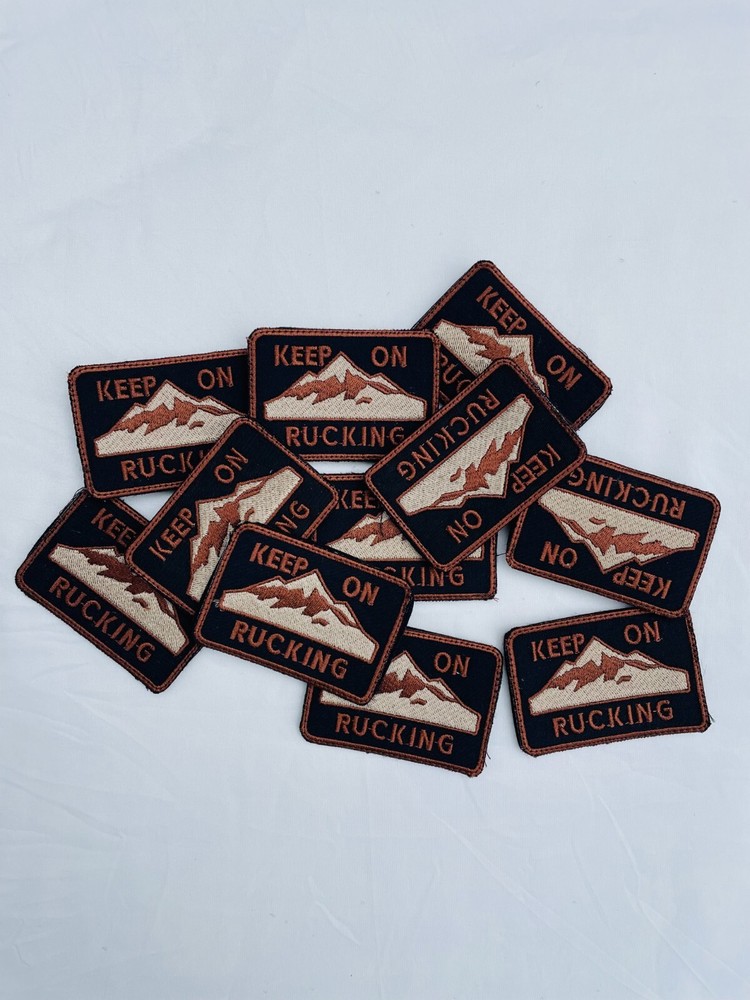 "Keep On Rucking" - GORUCK style - Hook and Loop Backing Patch