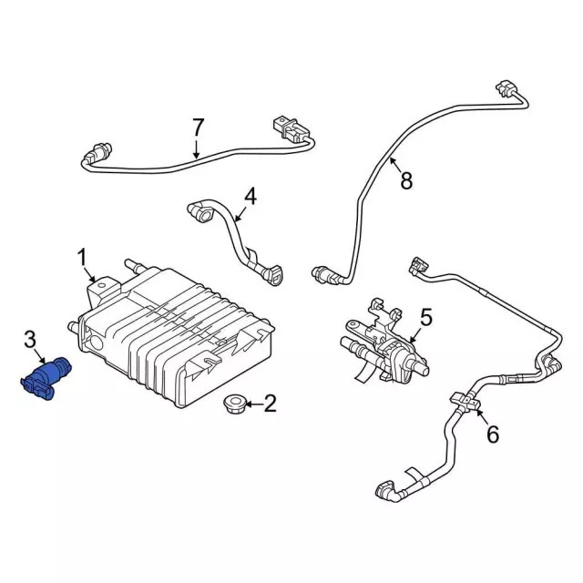 Genuine Ford Vapor Canister Purge Solenoid BV6Z-9D289-R