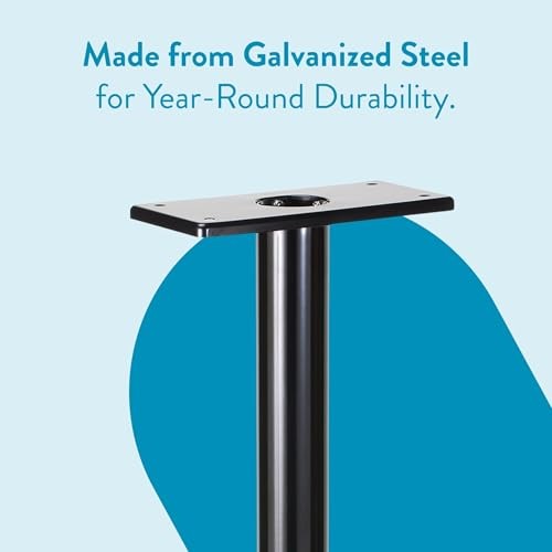 7507B Basic Post with Decorative Cover Black