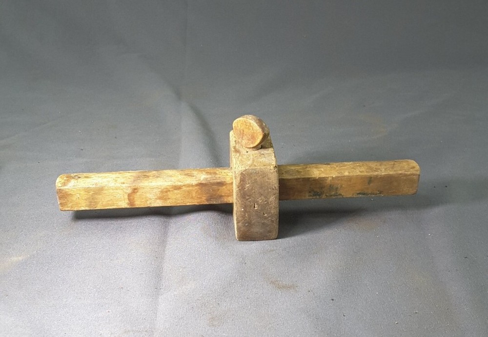 Antique Wooden Mortise Marking Gauge