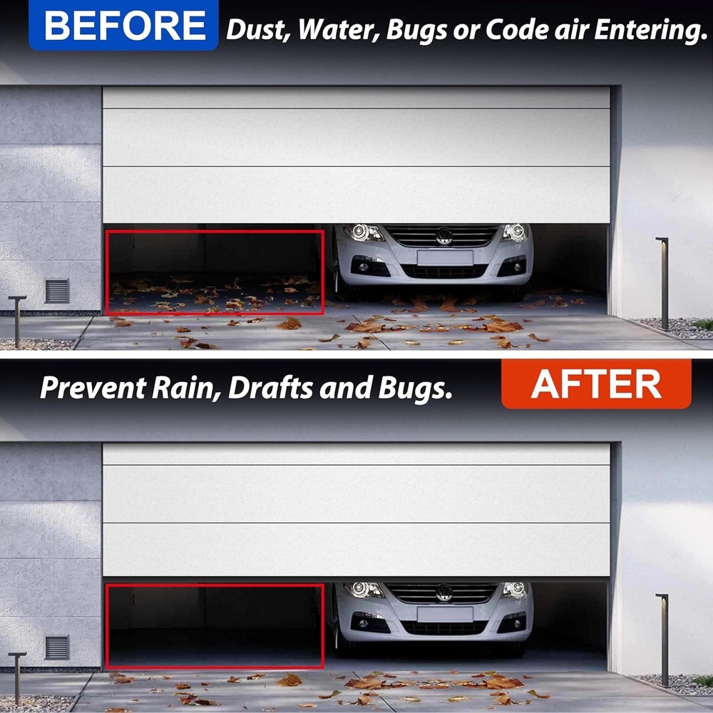 Garage Door Bottom Seals Replacement T Sty for Threshold Buffering Weatherproof