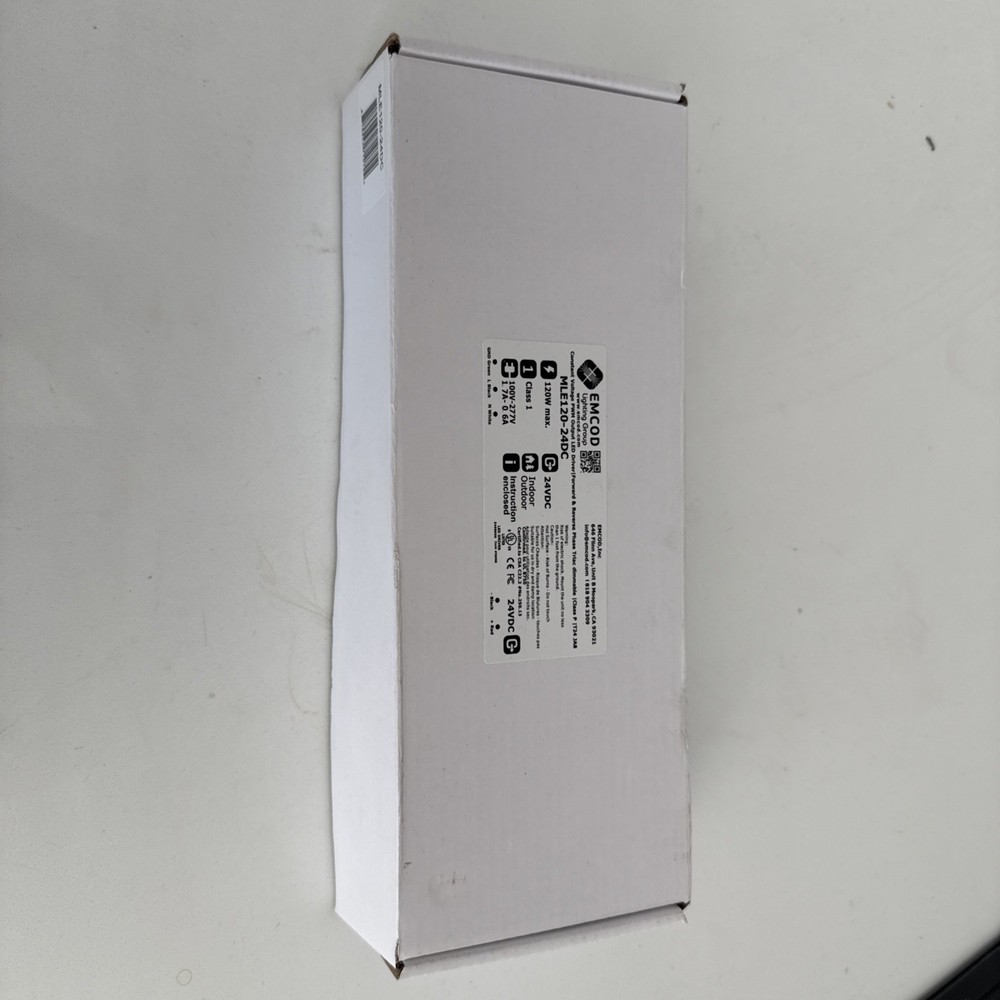 Emcod MLE120-24DC 110V-277V Universal Input Voltage | Triac Dimmable LED Driver