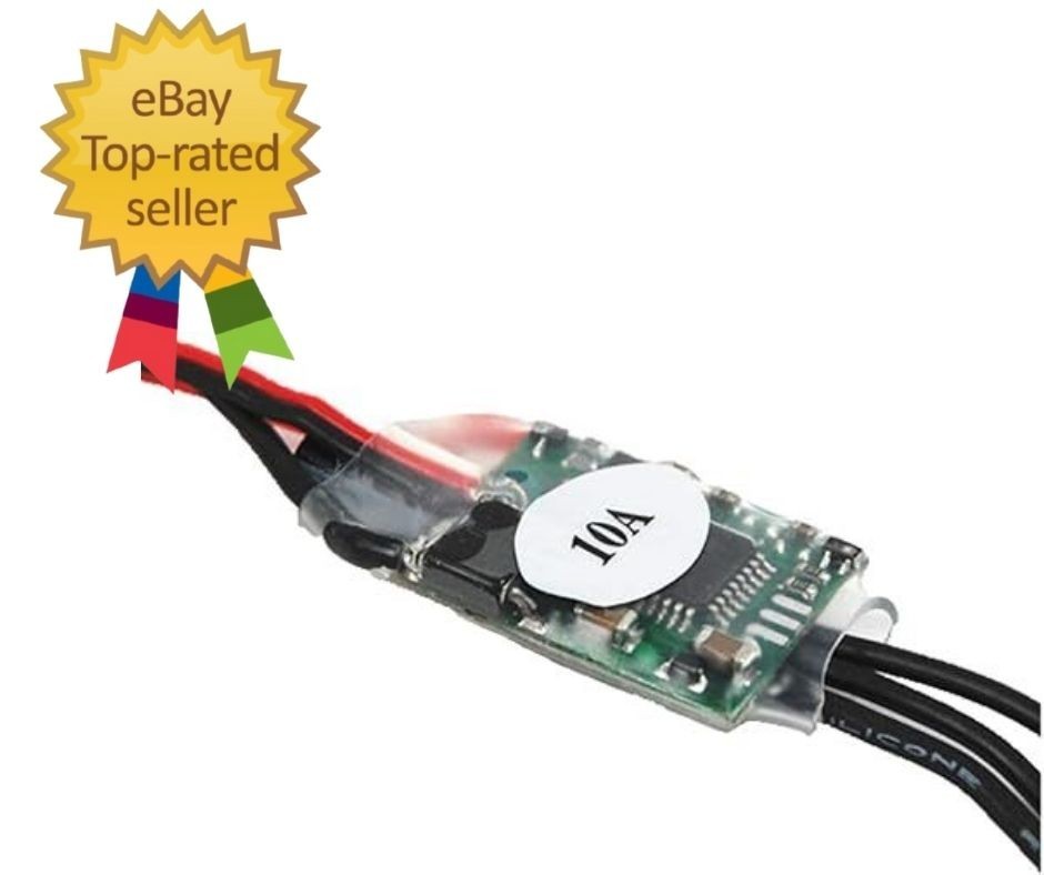1Pcs 10A Brushless ESC Speed Controller With 1A BEC For RC Airplane