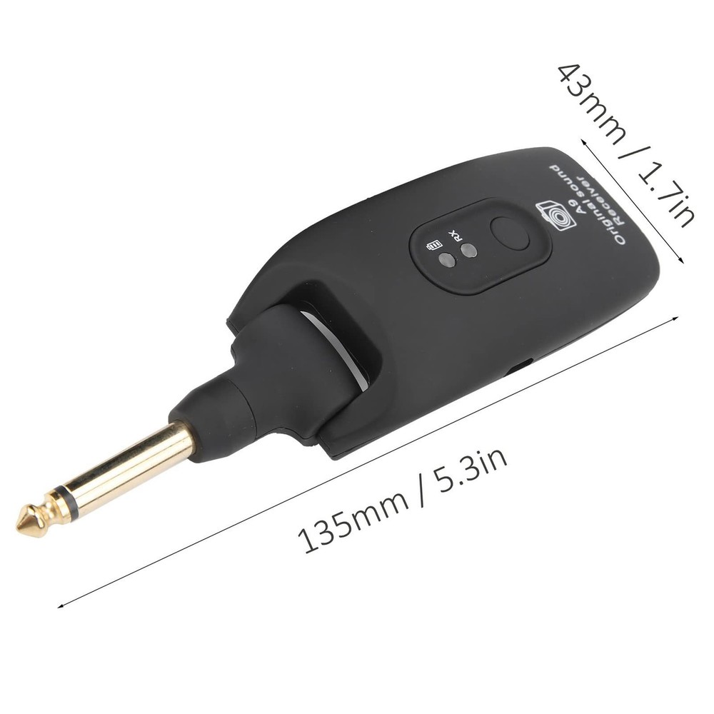 Wireless Guitar Transmitter Receiver, Stable 2.4GHz Wireless System with USB ...